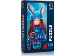 Il Magico Puzzle "Pretty Doll Under The Moon"" - Scoprite La Bellezza Dei Dettagli E Immergetevi Nel Mondo Artistico Dei Blocchi, Perfetto Per Tutti I Piccoli Sognatori!"