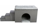 Grotta Harvey Con Scale 154 × 60 × 60 Cm Grigio/Bianco/Nero