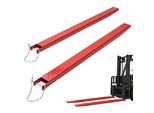 Set Di 2 Prolunghe Per Forche - Estensione Forche 2090 Mm - Portata 1,815 Tonnellate - Forche Acciaio Al Carbonio Q235 - Design Monopezzo - Prolunga Per Forche Per Pallet - Compatibile Con Forche Da 106 Mm