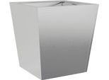Vidaxl Fioriera 40X40X40 Cm Acciaio Zincato