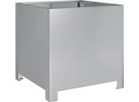 Vidaxl Fioriera 40X40X40 Cm Acciaio Zincato