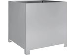 Vidaxl Fioriera 50X50X50 Cm Acciaio Zincato
