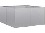 Vidaxl Fioriera 80X80X40 Cm Acciaio Zincato