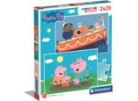 Peppa Pig Puzzle Doppio 2X20 Pezzi Per Bimbi Dai 3 Anni
