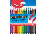 Maped 984744 Maped Confezione Combinata Matite Colorate Infinity/Penna In Fibra Color'peps