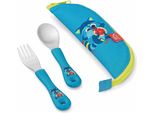 Maped 875001 Maped Picnik Besteck-Set WaschbÄR, A 3 Fili, Blu