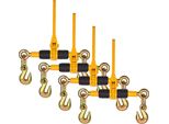 Set Di Tendicatena A Cricchetto - 4 Pezzi - Raccoglitore Di Catene Da 6,3 A 8 Mm - Capacità Di Carico Di 1180 Kg - Robusto Raccoglitore Di Catene - Ideale Per Un Tensionamento E Un Fissaggio Sicuri