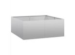 Vidaxl Fioriera 100X100X40 Cm Acciaio Zincato