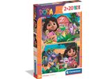 Clementoni Cle Cle Puzzle 2X20 Superkolor Dora 24827