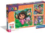 Clementoni Cle Cle Puzzle 3X48 Superkolor Dora 25078