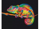Pittura Per Numeri Brushme 40X50 Cm Camaleonte Arcobaleno
