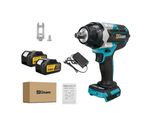Avvitatore A Impulsi Elettrico Senza Spazzole, Coppia 1800 N-M, Velocità 7200 Giri/Min, 2 Batterie