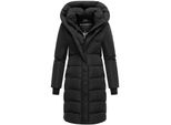 Navahoo Damen Winter Steppmantel Parka Lang Mit Kapuze - Warme Elegante Winterjacke, GefüTterter Wintermantel Laubzauber