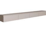 Selsey Bemmi - Pannello Tv Pensile A Quattro Ante 300 Cm, Grigio Cachemire