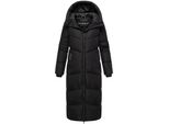 Marikoo Damen Steppmantel Lang Stepp Wintermantel GefüTtert Outdoor Warm Winterjacke Parka Kapuze Firella