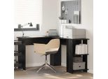 Maison Exclusive - Scrivania Angolare Effetto Rovere Nero 140 X 113,5 X 75 Cm