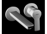 Hansa Hansaligna Mitigeur De Lavabo, Set De Finition, Encastré, Saillie : 185Mm, Chromé, Rond, 06402103, 06402103
