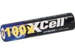 100X Xtreme Batterie Al Litio Aaa Micro FR03 L92 Xcell 25X 4Er Blister