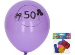 Pallone Gonfiabile Da 30 Cm - Set Di 5, Con Il Numero 50