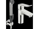 Hansa Hansacare Mitigeur De Lavabo Avec Douchette Fonctionnelle, Saillie 114 Mm, Chromé, 46282206, 46282206