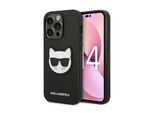 Karl Lagerfeld Klhcp14Xsapchk Custodia Rigida Per Iphone 14 Pro Max 6.7 Nero/Nero Saffiano Choupette Head Patch