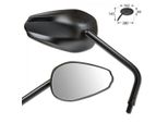 Specchio Universale Como Nero Alluminio Coppia