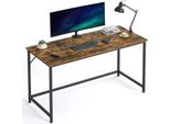Scrivania Vasagle, Scrivania Per Computer, Scrivania Per Studio, Camera Da Letto, 60 X 140 X 76 Cm, Design Industriale, Struttura In Metallo