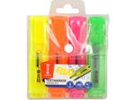 Evidenziatori Neon Memobe - Set Di 4 Colori, Scuola E Ufficio
