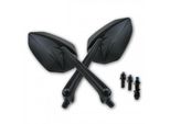 Specchio Universale Storm Alluminio Nero M10