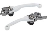 Polisport Set Di Leve Pieghevoli Pivot Bianco - Adatto Per Ktm / Husqvarna