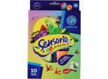 Massa Creativa In Plastica Dinosauri Sensorio Kids - 10 Colori Per Divertimento E Creatività. Ideale Per I Piccoli Artisti!