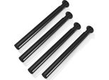 Aopunly Set Di 8 Gambe Per Mobili Gambe Per Tavoli Piede Per Piedistallo Piede Per Tavoli Mobili Ferroso Nero，Altezza Regolabile 700-1100 Mm