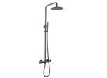 Set Doccia A Pioggia Webo Atlanta In Metallo Canna Di Fucile - Termostatico, Doccetta E Soffione In Acciaio Inox