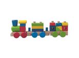 Woody Treno Merci Pieghevole In Legno - Due Vagoni
