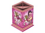 Gorjuss Carousel Portamatite In Cartone Rosa (8,5 X 11,5 X 8,5 Cm)