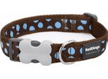 Collare Per Cani Red Dingo Style A Punti Blu (2 X 31-47 Cm)