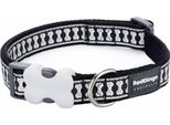 Collare Per Cani Red Dingo Reflective Bone Black (2 X 31-47 Cm)