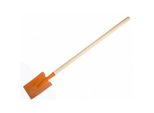 Vanga Dritta Arancione Con Manico In Metallo/Legno 80 Cm Utensile
