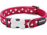 Collare Per Cani Red Dingo Style Stelle Rosse (2 X 31-47 Cm)