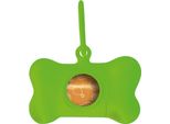 Distributore Di Sacchetti Per La Cacca United Pets Bon Ton Neon Dog Verde (8 X 4,2 X 5 Cm)