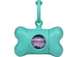 Distributore Di Sacchetti Per La Cacca United Pets Bon Ton Nano Classic Dog Aquamarine (6 X 3 X 4 Cm)