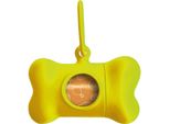 Distributore Di Sacchetti Per La Cacca United Pets Bon Ton Neon Dog Yellow (8 X 4,2 X 5 Cm)