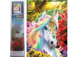 Quadro Diamantato Norimpex Decorato Con Unicorno 30X40Cm