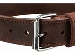Collare In Pelle Rustica 27–34 Cm/18 Mm Marrone Scuro