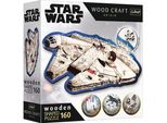 Trefl Wood Craft Origin Puzzle Star Wars: Millennium Falcon 160 Pezzi