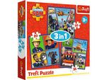 Trefl Trefl Fireman Sam Puzzle 3 In 1 Set