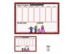 Agenda Settimanale A4 Super Mario ( 4 Colori) Blocco Da Tavolo A4 29 X 21 Cm