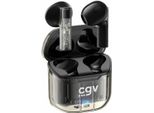 Cuffie Bluetooth Senza Fili - Cgv - Urban Ghost (Nero) - 30 Ore Di Durata Della Batteria - Controllo A Sfioramento - Tws
