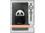 Nimmy Set 2W1 Taccuino + Penna Nero/Nero Big Eyed Pet 2.0 Panda