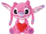 Simba Disney Stitch Angel Heart 25 Cm Orsacchiotto Rosa Rosa Taglia Unica